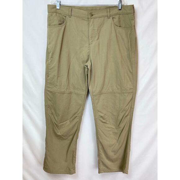 Eddie Bauer Men's Tan Chino Pull On Athleisure Hiking Pants 40x30 - Picture 1 of 7